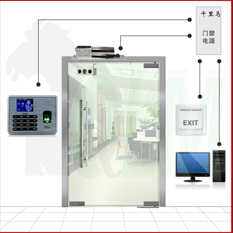 QLM TX628 门禁系统安装【密码+指纹】