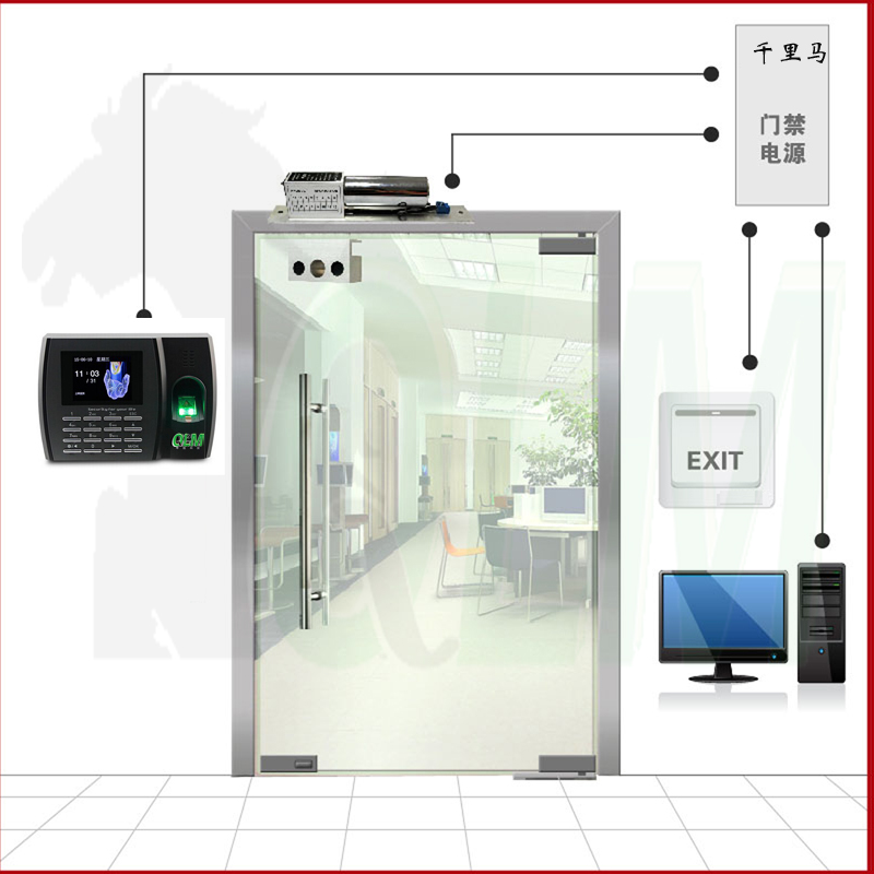 QLM K28 联网门禁系统安装 【指纹+密码】