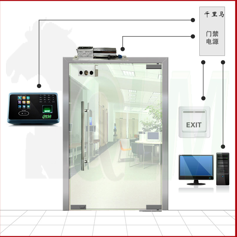 QLM UF100 人脸门禁系统安装 【密码+指纹+人脸】